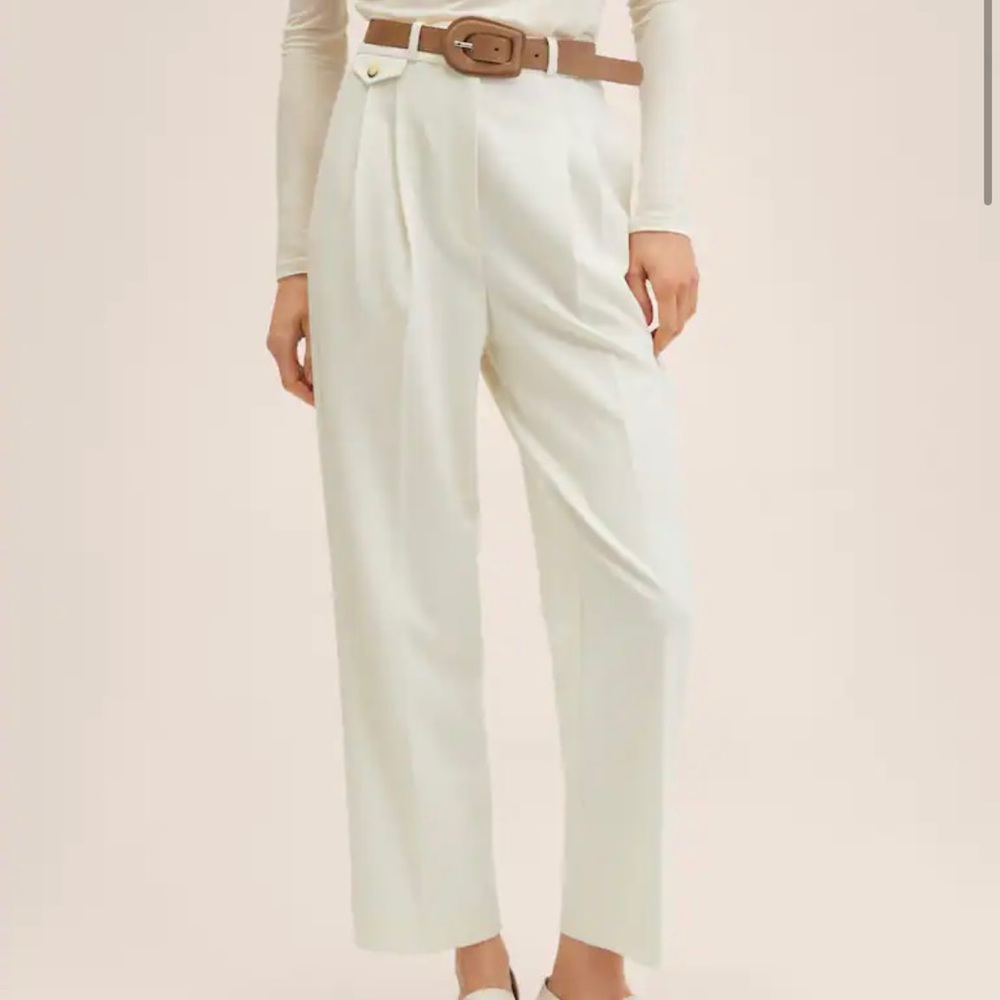 Mango Pocket Straight Pants NWT